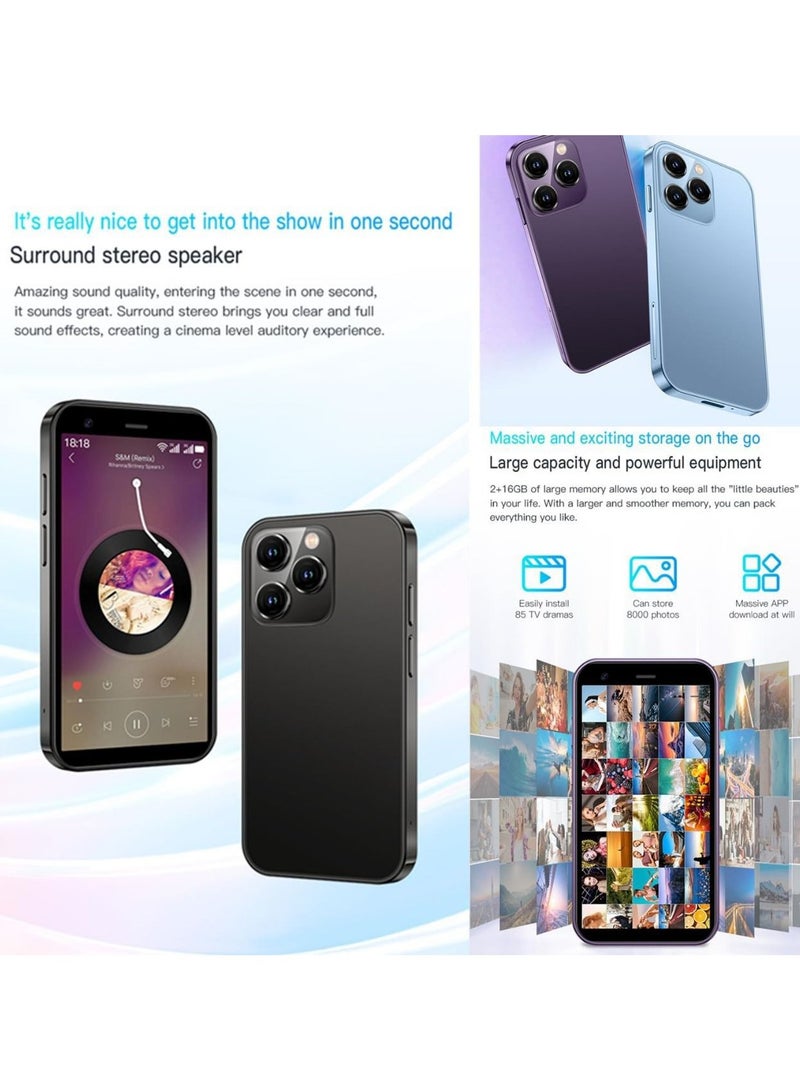 SOYES XS15 Pro Super Mini Mobile Phone Android Quad Core Black, Mobile  Mini Smartphone Ultra Small Pocket Student Children Men and Women - Image 4