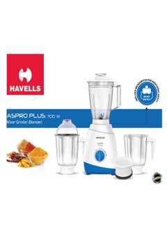 ASPRO Plus 700W 3 In 1 Mixer Grinder Blender
