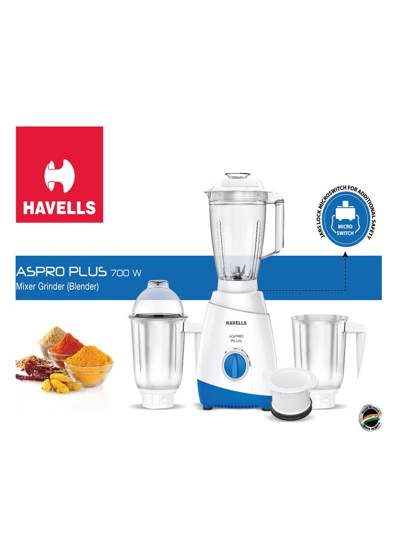 Havells - ASPRO Plus 700W 3 In 1 Mixer Grinder Blender - Image 1