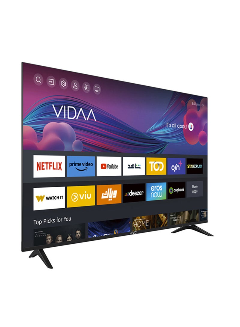 JVC 58 Inch 4K UHD Edgeless Smart TV Powerd By Vidaa With JVC Soundbar LT-58N786+Soundbar Black - Image 4