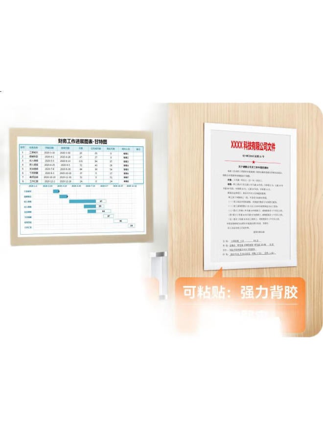 Dsb (Disbi) A4 Magnetic Display Stand, Business License Protection Cover, Original Frame, Certificate Of Honor, Award Certificate Protector, Children'S Painting Display Board, Magnetic Sticker, Silver, 1 Piece, D12S1 - Image 3