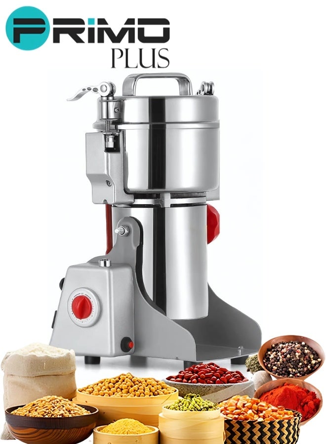 PRIMO PLUS 800g Spice Grinder, 430 Stainless Steel Powder Grinder, Ultra-Fine Grinding Technology, Can Grind Coffee Beans and Grains, Suitable for Home/Restaurant/Hotel - Image 1