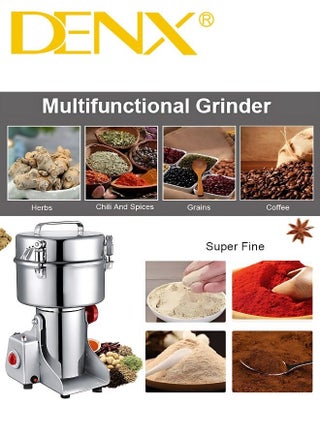400g Spice Grinder, 430 Stainless Steel Powder Grinder, Ultra-Fine Grinding Technology, Can Grind Coffee Beans and Grains, Suitable for Home/Restaurant/Hotel - view 3