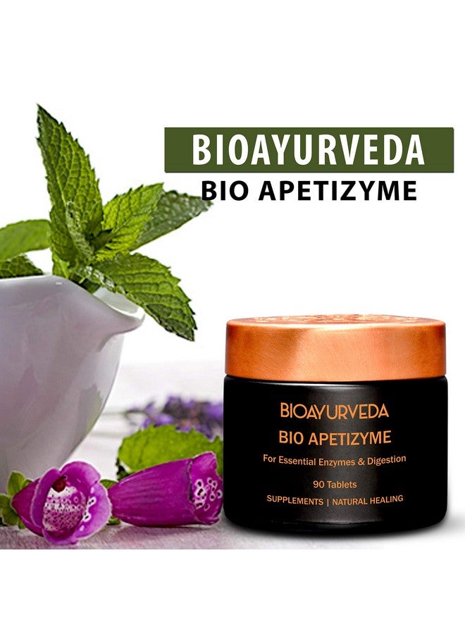 BIOAYURVEDA مكمل بيوايورفيدا أبتزيما لدعم صحة الجهاز الهضمي والإنزيمات الأساسية للرجال والنساء 90 قرص - Image 2