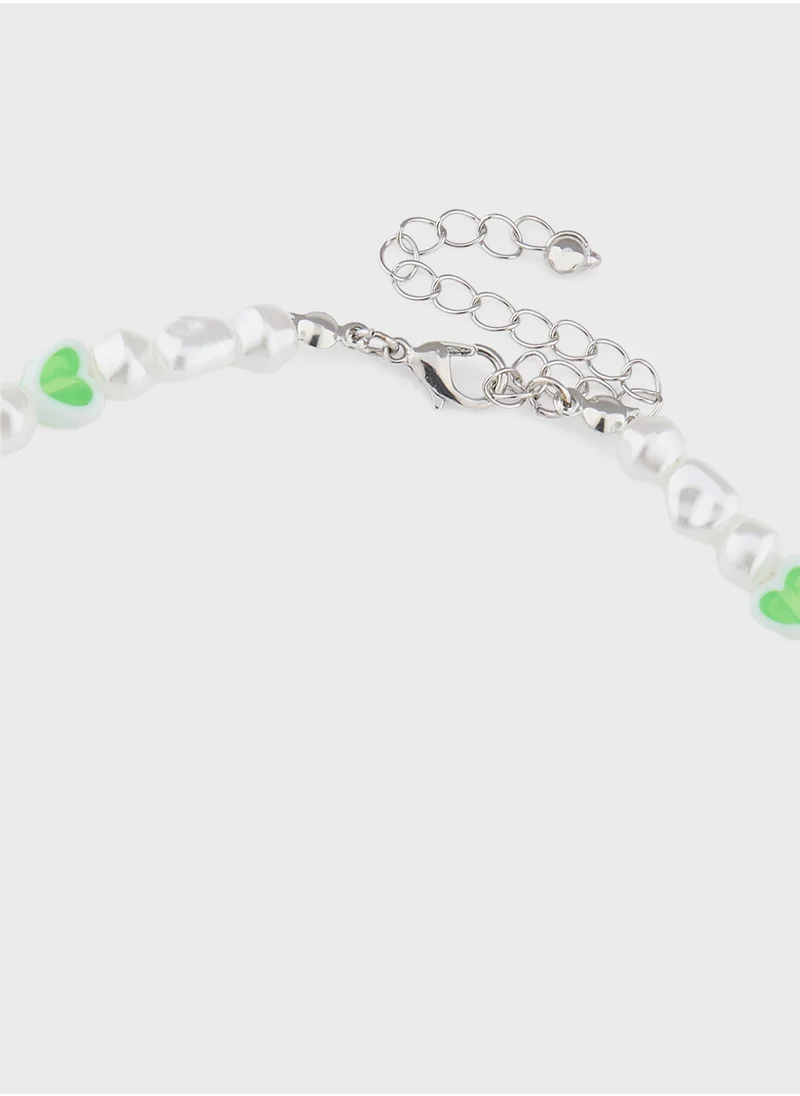 Ginger Floral Pearl Necklace