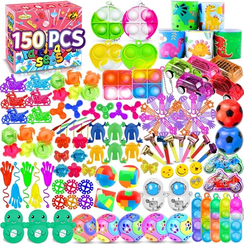 BicMan 150Pcs Party Favors for Kids 35 48 Fidget Toys Pack Goodie Bag Stuffers Carnival Prizes Treasure Box Filler Stuffers Toys for Classroom - Image 1