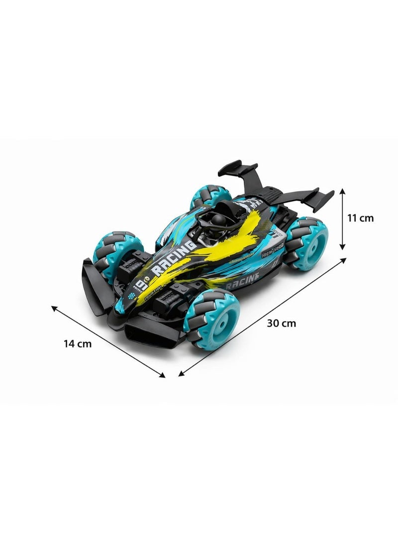 Luxury RC Racing Car Remote Control Toy | Sound & LED Lights + USB Rechargeable, High-Speed Performance with Big All-Terrain Wheels - RC Stunt Car Toy with Watch Gesture Controller and Remote, 360° Spin Drift Multi-Directional Wheels, Rechargeable Battery with Charger, Indoor Outdoor Racing Trick Car Gift for Kids - Image 2
