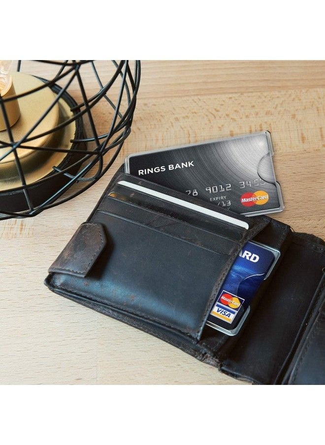 kwmobile 20 Pieces Credit Card Sleeves Transparent Id Business Card Holder Identification Social Security Ssn Cards Protector Inserts  - Image 3