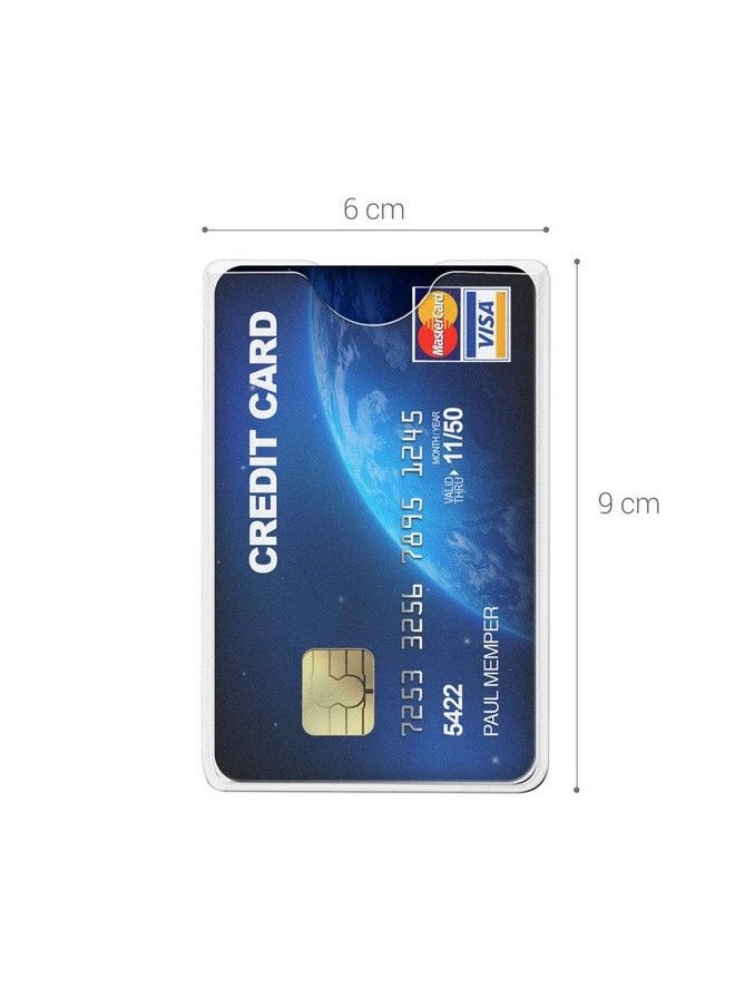 kwmobile 20 Pieces Credit Card Sleeves Transparent Id Business Card Holder Identification Social Security Ssn Cards Protector Inserts  - Image 5