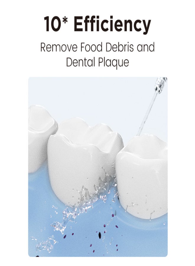 Bitvae Cordless Oral Irrigator Water Dental Flosser for Teeth IPX7 Waterproof Water Flosser USB Rechargeable Teeth Cleaner Water Dental Picks 5 Modes 6 Jet Tips for Teeth Cleaning - Image 3