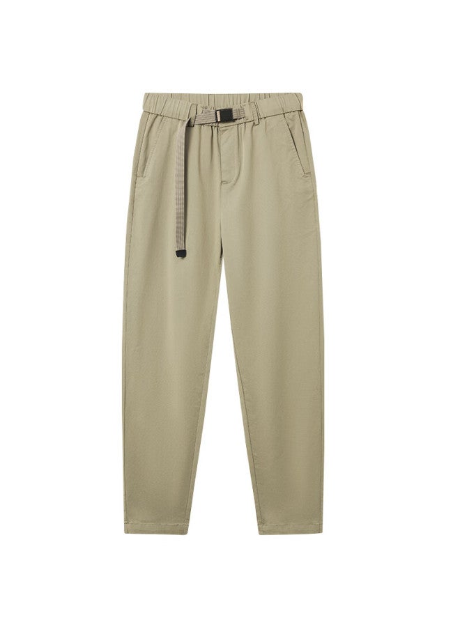 Markless Men's Casual Pants, Autumn And Winter Loose-fit Solid Color Trousers, Straight-leg Simple Versatile Comfortable Pants, 4844m, Khaki Color, Size 33 - Image 3