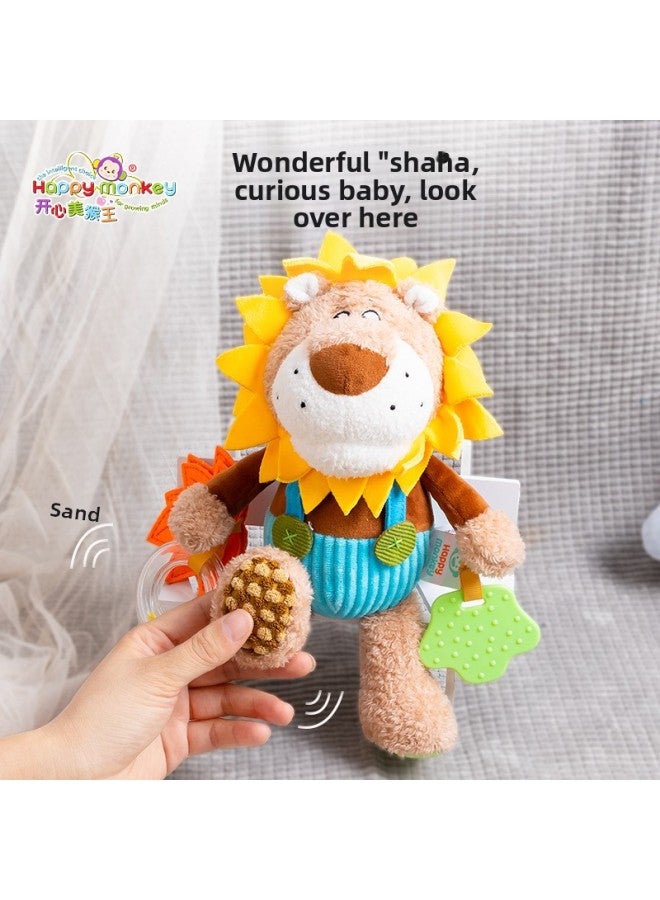 Happy Monkey Baby Stroller Pendant Comfort Doll Bedside Bell Baby Safety Seat Toy-Color:HM Doll Pendant Monkey - Image 5