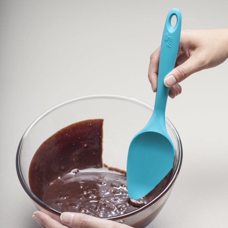zeal Zeal Silicone Non-Scratch Spatula Spoon Aqua (10 /26cm) - Image 5