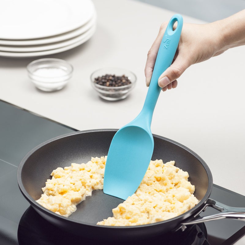 zeal Zeal Silicone Non-Scratch Spatula Spoon Aqua (10 /26cm) - Image 2