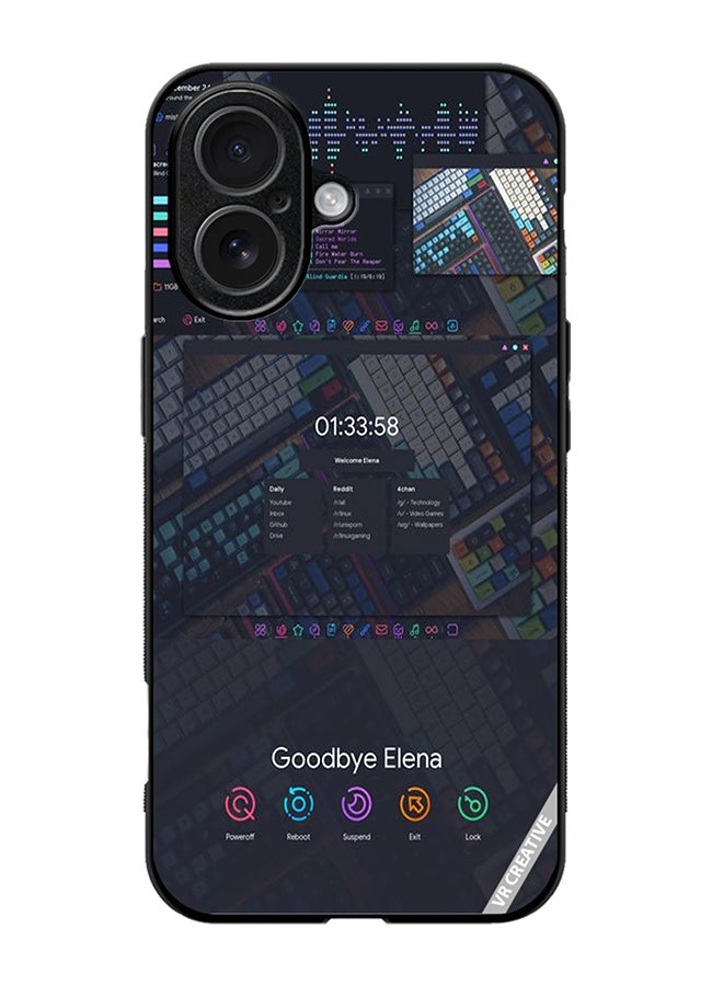 VR CREATIVE Protective Case Cover For Apple iPhone 17 Goodbye Elena Design Multicolour