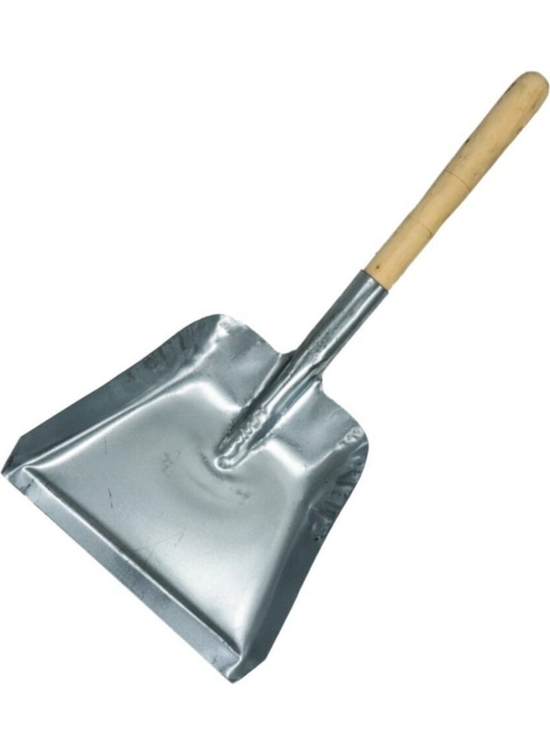 TiTi Metal Mini Dustpan Garbage Shovel with Wooden Handle  - Image 1