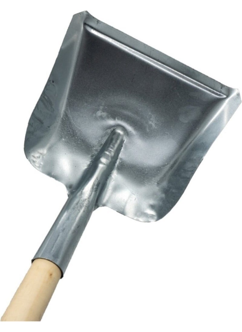 TiTi Metal Mini Dustpan Garbage Shovel with Wooden Handle  - Image 2