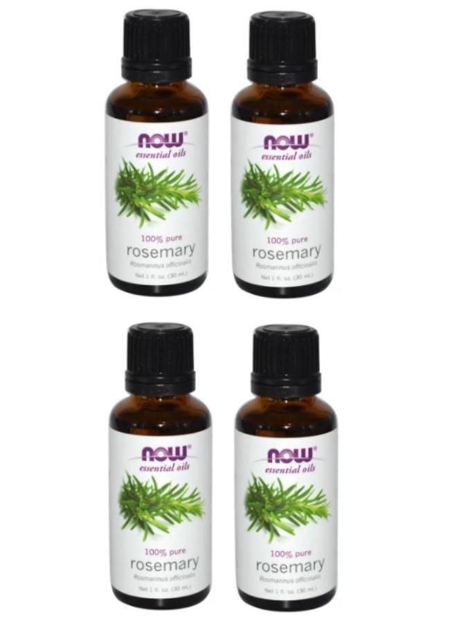 ناو مجموعة من 4 زيت إكليل الجبل العطري شفاف 30ملليلتر - Image 1