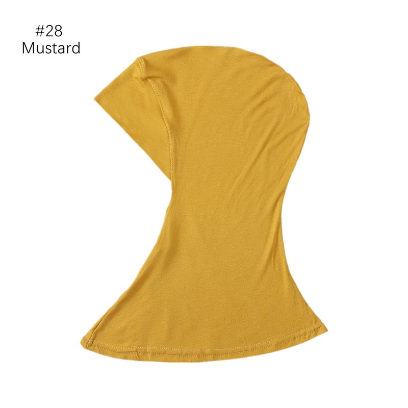 Modal Breathable Neck Protection High Elasticity Multi-Color Base Cap Cover Solid Color Scarf Adjustable - Image 4