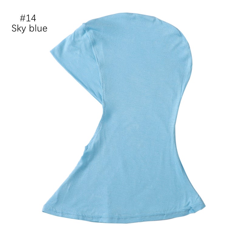 Modal Breathable Neck Protection High Elasticity Multi-Color Base Cap Cover Solid Color Scarf Adjustable - Image 5