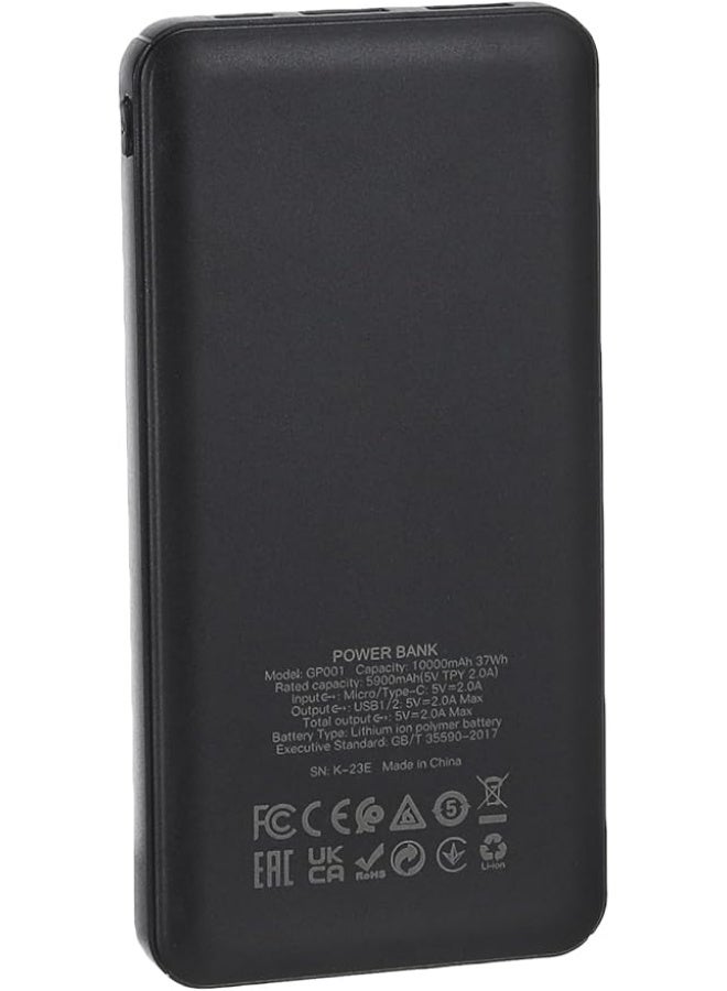 G-POWER Brilliance 10000.0 mAh Lithium Power Bank Charger with Display from G, Black, GP001, Number of Ports: 3 - Image 3