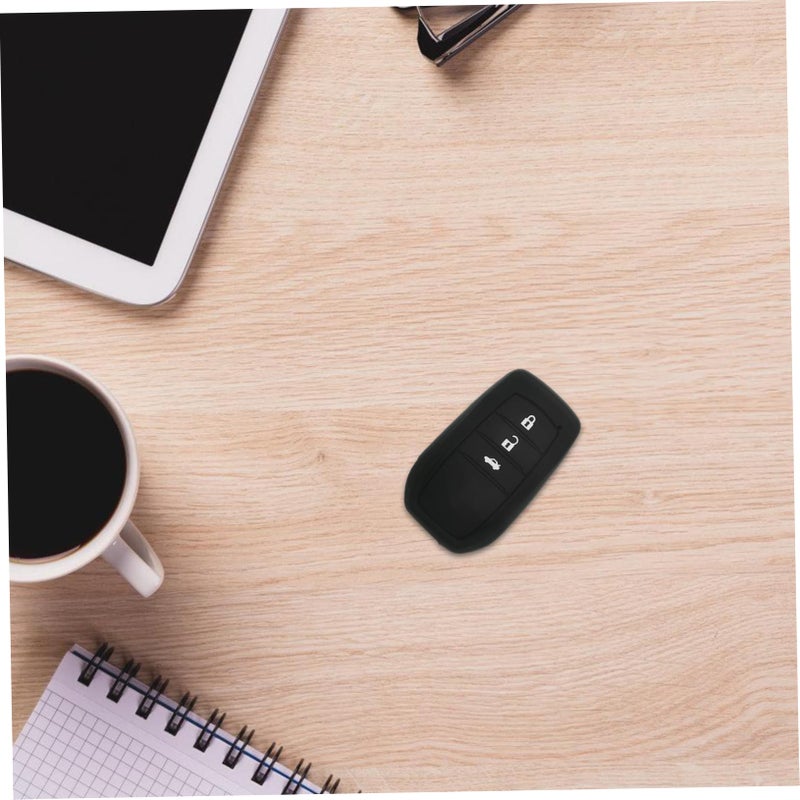 Black Car Key Fob Cover Protector Case Complete Protection Easy to Maintain Stylish Design - Image 4