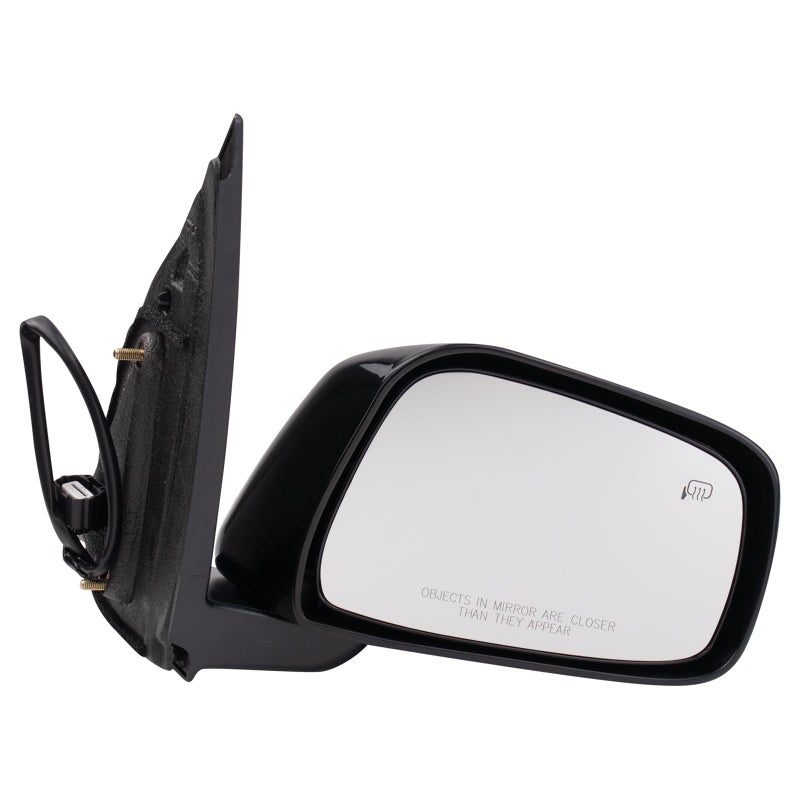 مرآة يمينية TRQ كهربائية مع تسخين بدون ذاكرة مع غطاء ناعم مع غطاء أسود ناعم للجانب الراكب متوافقة مع نيسان باثفايندر 2005-2010 NI1321190