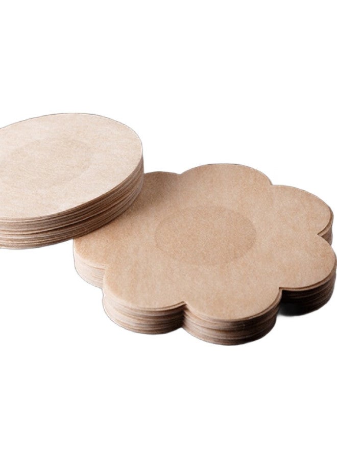 Yates Non-Woven Breast Pads, Marathon Invisible Breathable Thin Sports-Specific, Sweat-Proof, Anti-Nipple Show, Skin Color, Round, 5 Pairs - Image 3
