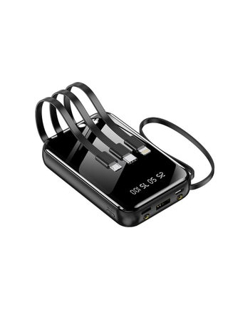 New built-in fast charging power bank 20000 mAh large capacity compact portable mirror power bank (black) - pzsku/Z74AABF5C89CAE62524C9Z/45/1746208004/cde7320b-3815-4328-9af6-43bcb9e18286