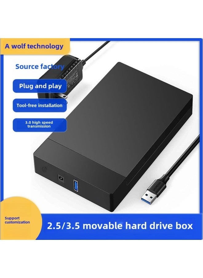 Generic 3.5-inch SATA Hard Disk Box USB3.0 High-speed Transmission Tool-free Installation External Mobile Box-Color:GX-S353U3  - Image 2