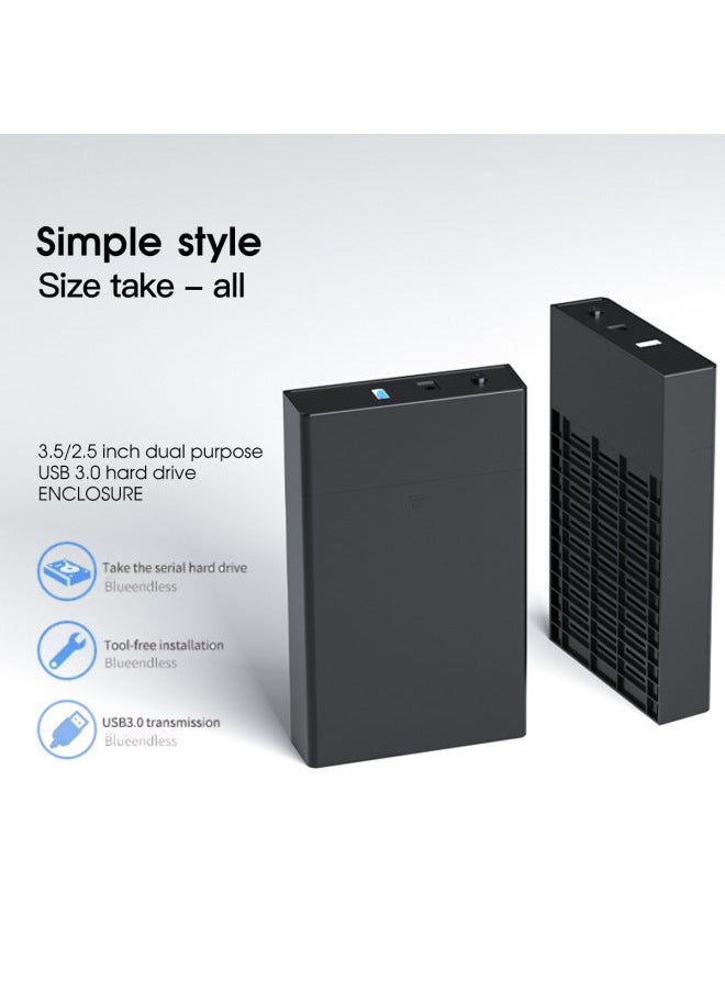 Generic 3.5-inch SATA Hard Disk Box USB3.0 High-speed Transmission Tool-free Installation External Mobile Box-Color:GX-S353U3  - Image 4
