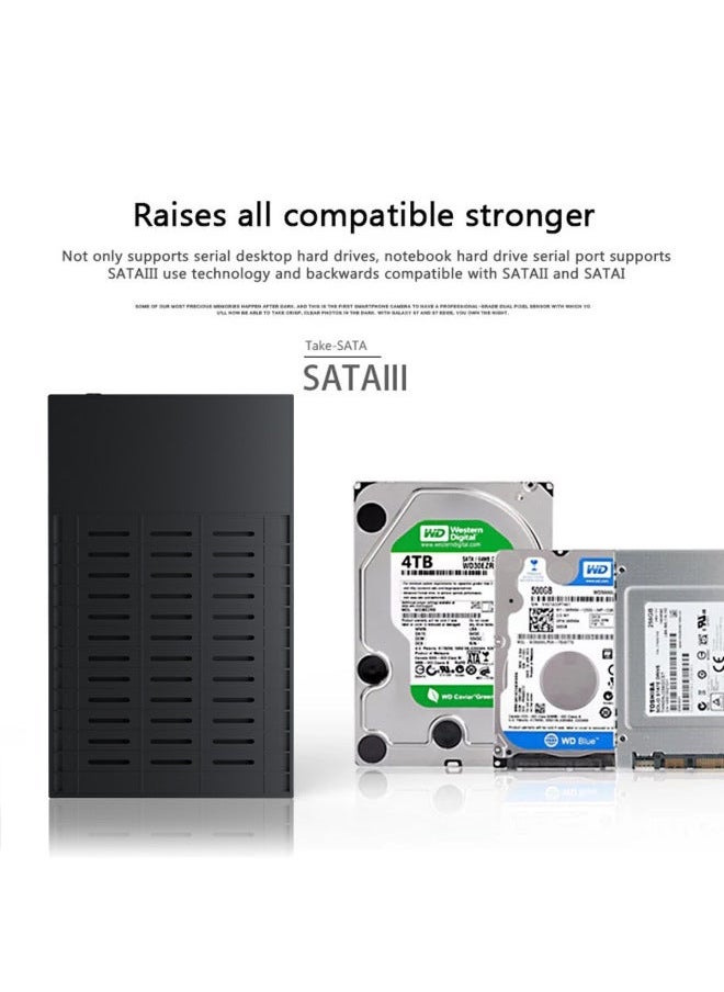 Generic 3.5-inch SATA Hard Disk Box USB3.0 High-speed Transmission Tool-free Installation External Mobile Box-Color:GX-S353U3  - Image 3