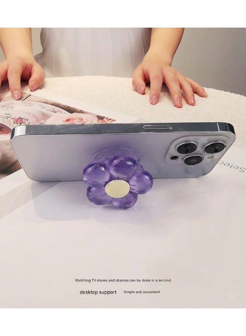 A.M 3D floral bow phone holder with adhesive, retractable ring.(ONLY HOLDER)) - Image 4