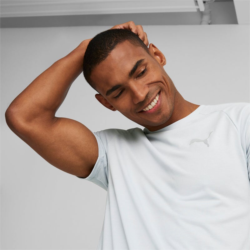 PUMA EVOSTRIPE Mens Grey T-shirt - Image 5