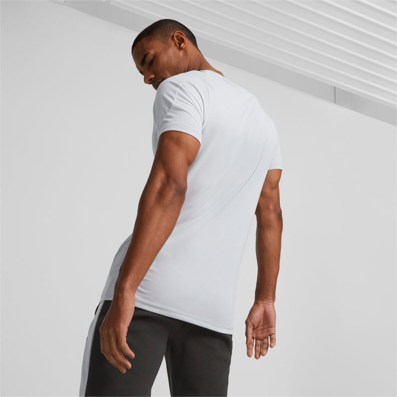 PUMA EVOSTRIPE Mens Grey T-shirt - Image 4