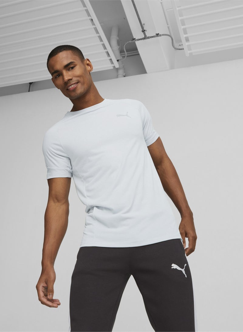PUMA EVOSTRIPE Mens Grey T-shirt - Image 1