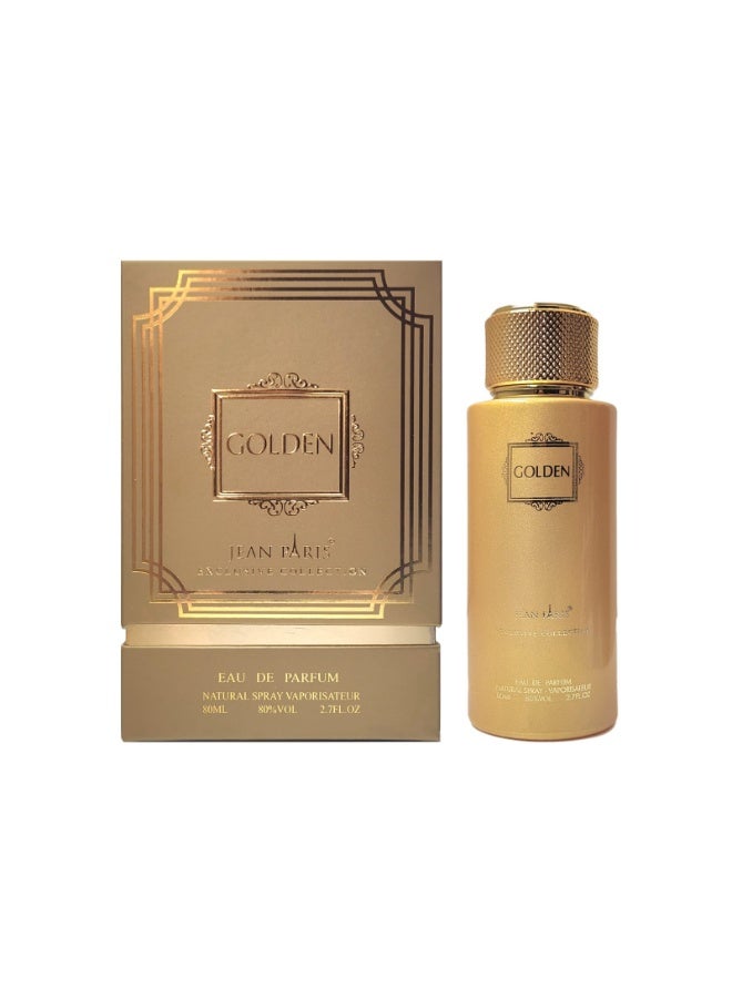 عطر جان باريس الذهبي، بخاخ ماء عطر للجنسين | مجموعة حصرية تدوم طويلاً | 80 مل (2.7 أونصة)
