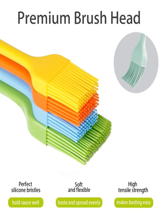 Consevisen Silicone Basting Pastry Brush - Cooking Brush for Oil Sauce Butter Marinades, Food Brushes for BBQ Grill Kitchen Baking, Baster Brushes Baste Pastries Cakes Meat Desserts, Food Grade, Dishwasher Safe - Image 4