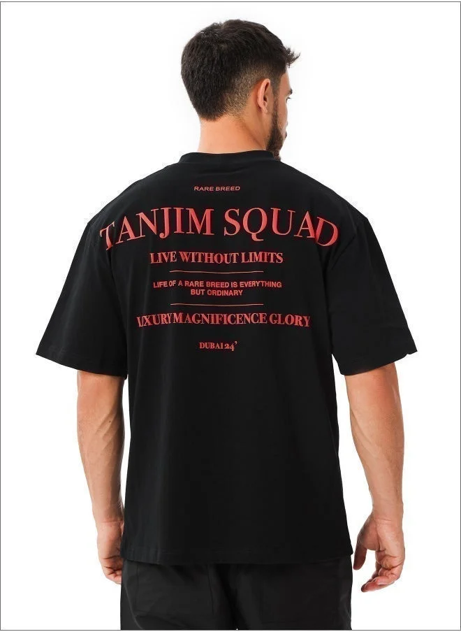 Tanjim Squad Black TANJIM SQUAD - VISION T-SHIRT BLACK for Men | Best Price UAE