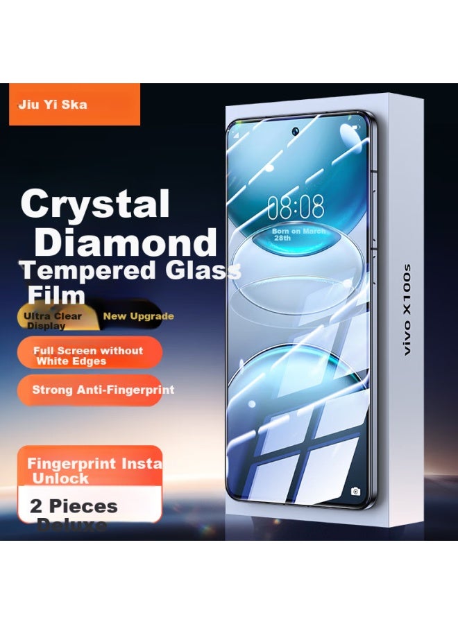 ISKA Yisika Tempered Glass Screen Protector For Vivo X100s, Full Coverage Anti-scratch Wear-resistant Anti-fingerprint Glass Protective Film Jm988 - Image 1