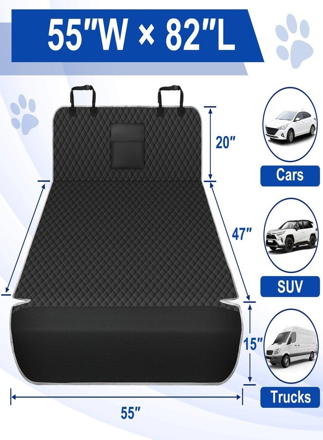 NECKORY SUV Cargo Liner for Dogs - Waterproof Dog Car Seat Cover Mat for SUVs, Sedans, Vans & Trunks with Non-Slip Bumper Flap Protector, Scratchproof Large Size Universal Fit，Grey - Image 2