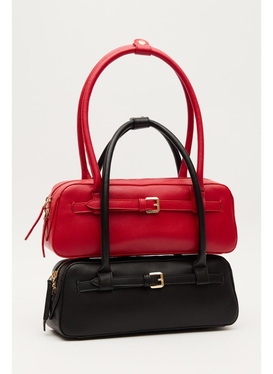 Manuka - Ashley Belt Shoulder Bag Red - Image 1
