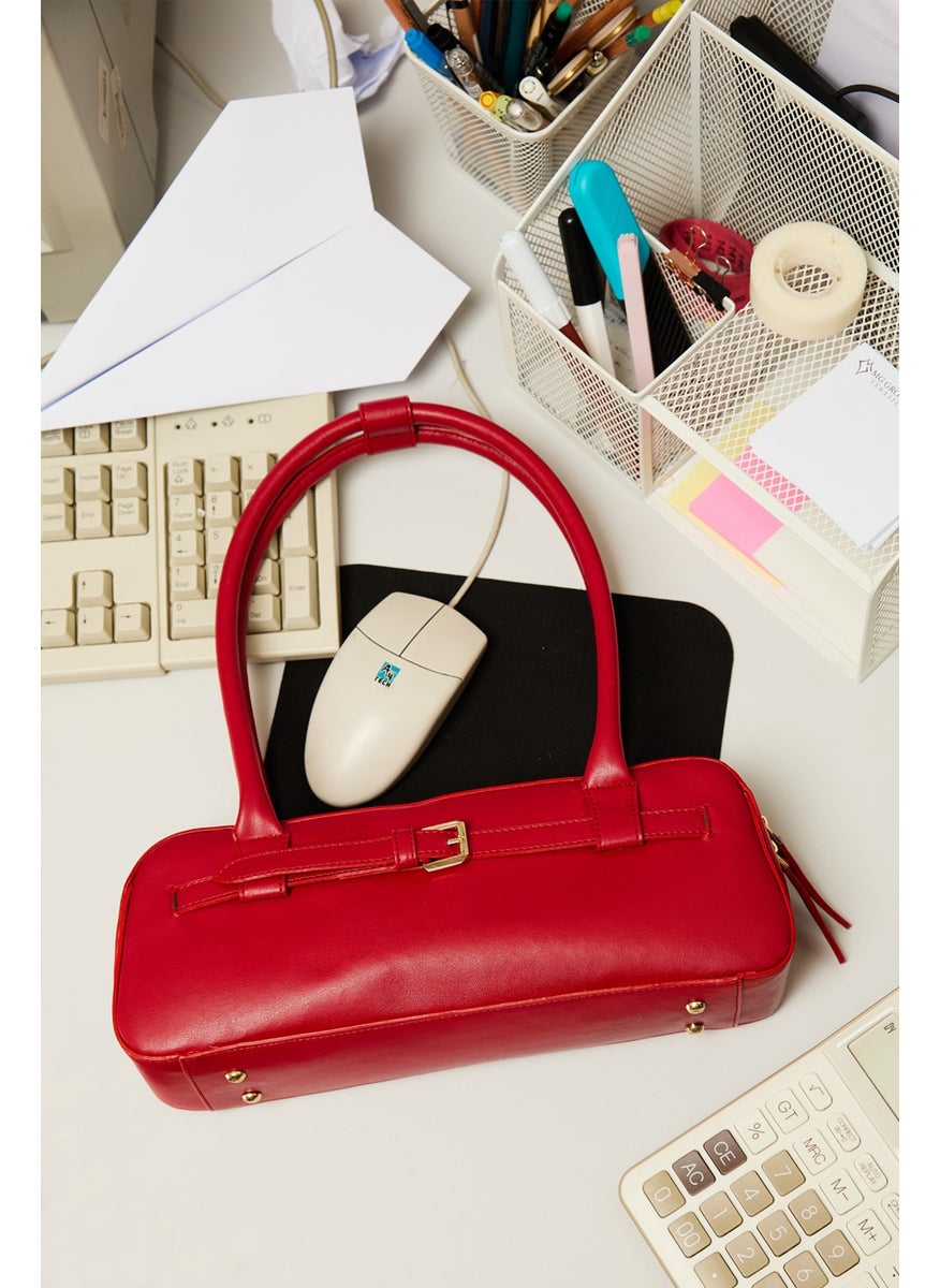 Manuka - Ashley Belt Shoulder Bag Red - Image 1