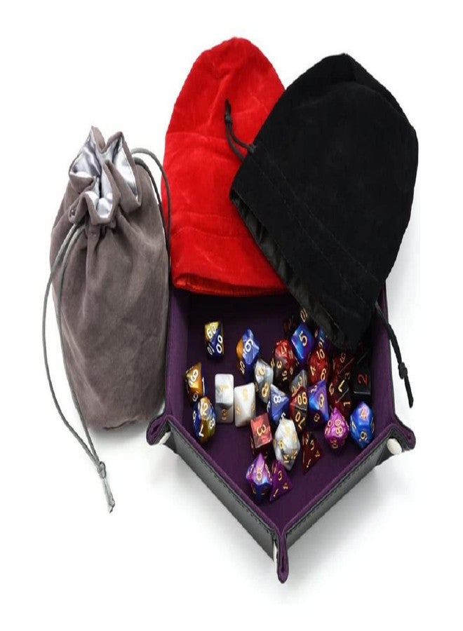 zmgmsmh Drawstring Dice Bag Chess bag small pouch hold chess pieces velvet Fabric Dice Pouch cosplay coin pouch Velvet Jewelry Bag Red/Grey/Black (6, Black) - Image 5
