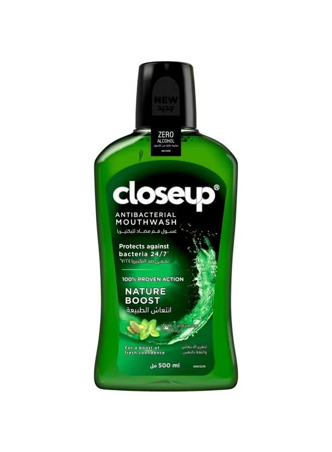 Antibacterial Mouthwash, for Long Lasting Freshness, Menthol Paradise, Protects Against Bacteria, 500ml