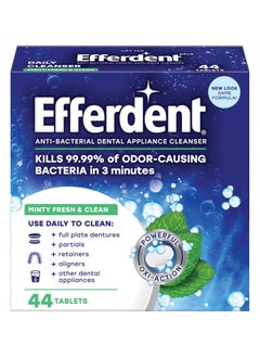 Efferdent Retainer Cleaning Tablets, Denture Cleaning Tablets for Dental Appliances, Minty Fresh & Clean, 44 Count - pzsku/Z74AB53850C178B72A36BZ/45/_/1713630734/9e5bc93b-fd0d-4b34-b12e-4a7215bb0125