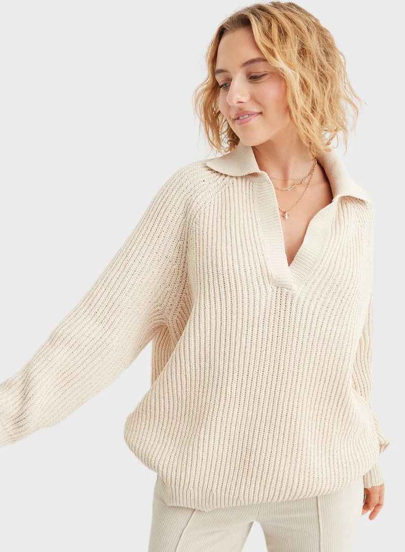 آري من امريكان ايجل Polo Neck Knitted Sweater