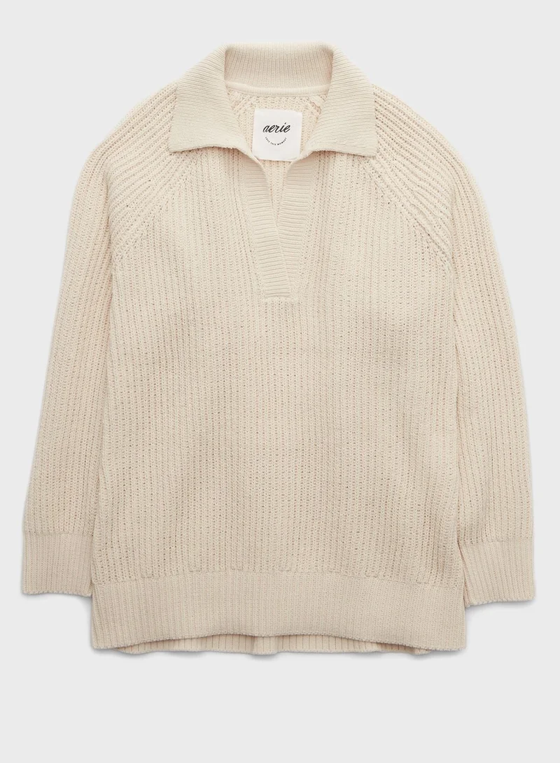 آري من امريكان ايجل Polo Neck Knitted Sweater