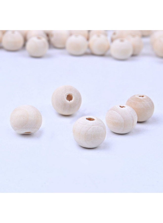 BronaGrand - 200Pcs 10Mm Natural Color Round Ball Wood Spacer Beads Jewelry Findings Charms - Image 1