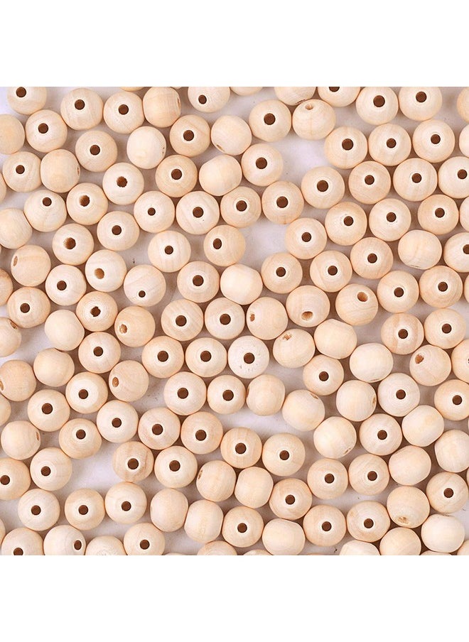 BronaGrand - 200Pcs 10Mm Natural Color Round Ball Wood Spacer Beads Jewelry Findings Charms - Image 1